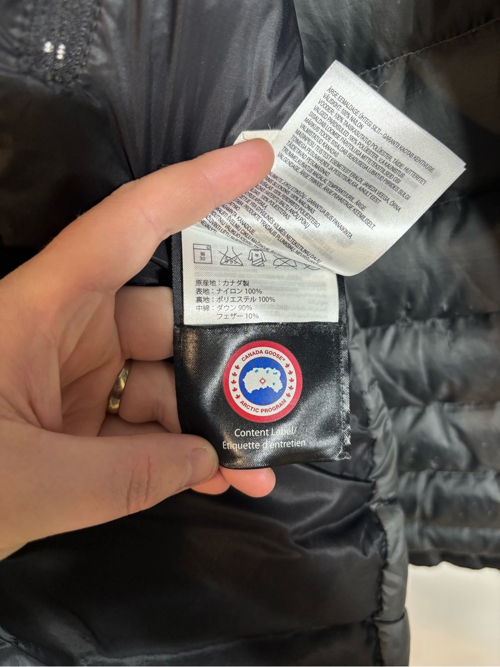 Canada Goose Camp Hooded Jacket Down Winter Small Flaw - Picture 6 of 11